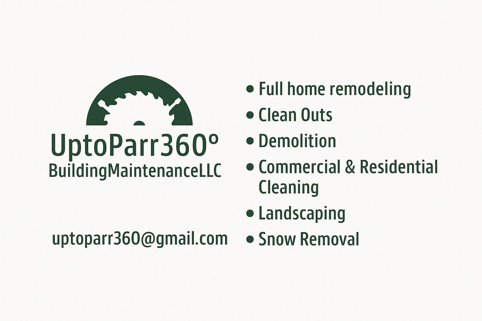 UptoParr360° Building Maintenance LLC